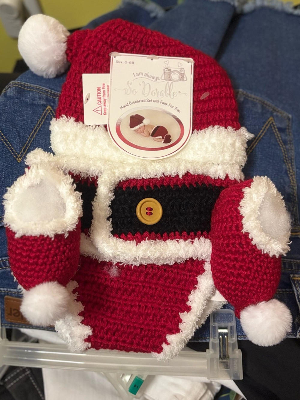 Baby photo Christmas outfit nwt